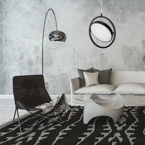 Toolight Toolight, LED závesné svietidlo 26cm, 5W, 4000K, APP1790-CP, čierna, OSW-06067