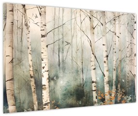 Obraz - Kresba lesného vzoru (90x60 cm)