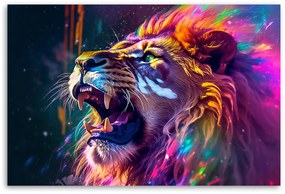 Gario Obraz na plátne Silný abstraktný lev Rozmery: 60 x 40 cm