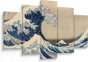 Obraz - Katsushika Hokusai, Under the Wave off Kanagawa, reprodukcia (150x105 cm)