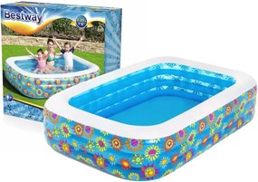Bestway nafukovací bazén Kvety 229 x 152 x 56 cm 54120