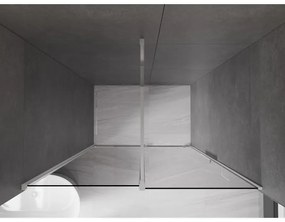 Mexen Velar, posuvné sprchové dvere do otvoru 160 cm, 8mm šedé sklo, chrómová, 871-160-000-41-01