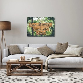 Sklenený obraz so správou (70x50 cm)