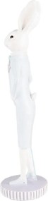 Decorative Figurine ? 10x40 Cm White Blue Plastic - ? 10*40 cm