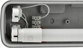 Hermetické LED svietidlo 2x60cm G13 - IP65 + žiarivky