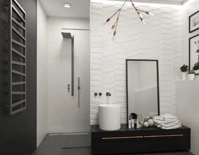 Terma Zigzag 1070x500 kombinovaný radiátor RAL9016 Z8
