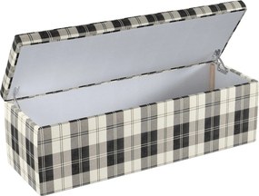 Truhlica čalúnená farba produktu čierna látka zapletaná, vzorované