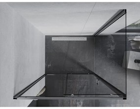 Mexen Apia, sprchový kút s posuvnými dverami 140 (dvere) x 90 (stena) cm, 6mm číre sklo, chrómový profil, 840-140-090-01-00