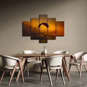 Obraz parašutistu v západe slnka (150x105 cm)