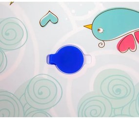 Detská skladacia vanička s výpusťou Aqua modrá