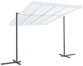 Altánok so sklápacou výsuvnou strechou 350x253x196 cm, krémový