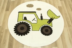 Detský koberec Luna Kids 534457/67935 Traktor,  krémový