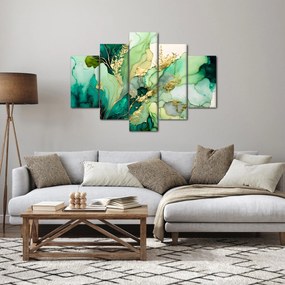 Obraz - Zelená abstrakcia (150x105 cm)
