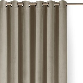 Béžový zamatový dimout záves 265x175 cm Velto – Filumi