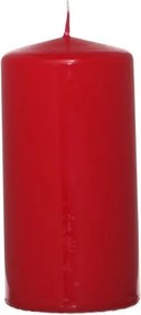 Valcová sviečka červená, 12 cm