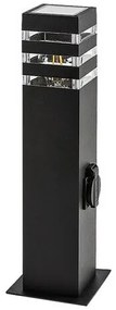 Rabalux 77122 vonkajší stĺpik so zásuvkou Ankara, E27, 1x max. 12W, IP44