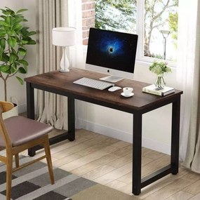 Moderný počítačový a písací stôl 120 cm x  60 cm x 74 cm tmavohnedá