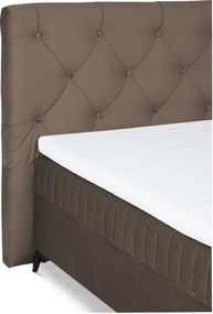 Posteľ Lusaka 180x200 cm, hnedá látka