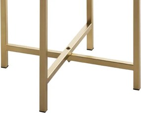 Okrúhly odkladací stolík Lagos 39 cm, zlatý