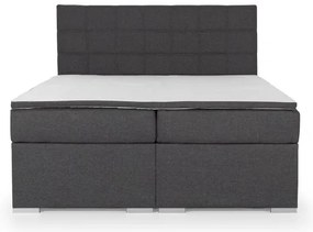 Posteľ Boxspring Alicia 200 x 180, čierna (látka - ba 02/sawana 14)