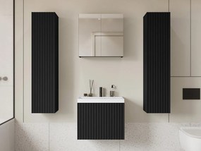 Kúpelňový nábytok Damysos II XL, Farby: čierny grafit, Sifón: so sifónom, Umývadlová batéria: Economico BYU 020M