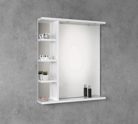 Aqualine Aqualine, KORIN STRIP zrkadlo s LED osvetlením a poličkami 60x70x12cm, KO370S