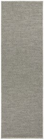 Behúň Nature 104269 Grey / Anthracite – na von aj na doma, 80x250, šedá, chodba / predsieň, BT Carpet