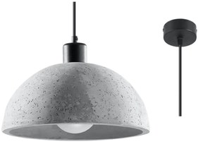 Závesné svietidlo Pablito, 1x betónové tienidlo