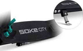 Kolobežka Soke City čierna a tyrkysová
