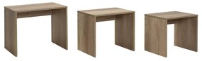 Set 3ks. konferenčných stolíkov Losuku 2 (orech svetlý). Vlastná spoľahlivá doprava až k Vám domov. 1094309