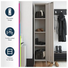 Modrá kovová skrinka 38x185 cm Bradford - Queer Eye