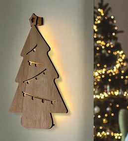 LED nástenná dekorácia vianočný stromček