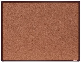 Korková nástenka boardOK v hliníkovom ráme, 1200 x 900 mm, hnedý rám