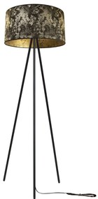 Podlahová lampa WERONA, 1x textilné tienidlo so vzorom (výber zo 6 farieb), (výber z 2 farieb konštrukcie), M