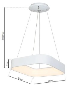 Závesné LED svietidlo Astro, 1x LED 40w, 3000-4000k, w