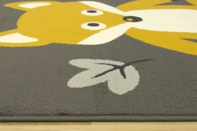 Detský koberec Kids 534431/89915- Lišiačik, hnedý