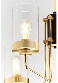 Jupiter 2089 - Luster na tyči RAMIREZ 6xE27/15W/230V zlatá/čierna