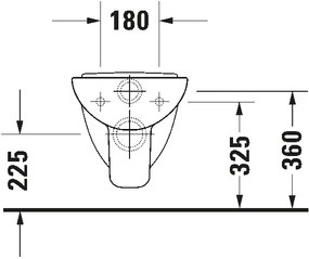 Duravit 22110900002 - Závesné WC D-CODE keramika/lesklá biela