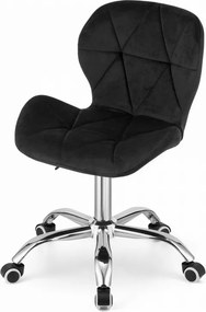 Set do pracovne ZARIMO stôl 80x40 cm dub sonoma + kreslo AVOLA VELVET čierne