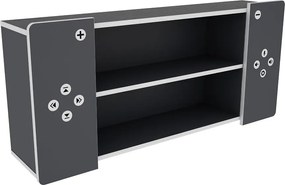 Polička Matrix Shelf II grafit/biela