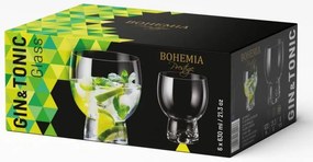 BOHEMIA PRESTIGE GIN TONIC POHÁRE 630ML SADA 6KS