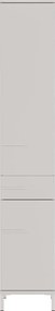 Krémová matná vysoká/úzka kúpeľňová skrinka 34x190 cm Laurino – Germania