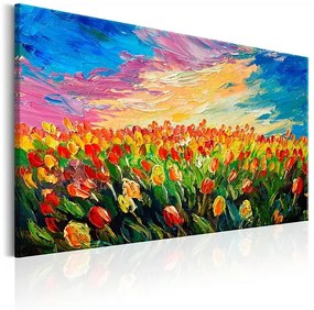 Obraz - Sea of Tulips Veľkosť: 120x80, Verzia: Premium Print