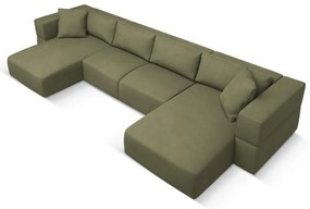 Svetlozelená rohová pohovka do "U" Esther – Milo Casa