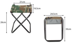Verk 01662 Kempingová stolička maskáč