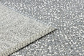 Koberec FLAT SISAL 48832637 Kruhy, bodky sivo /  krémový