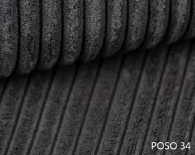 Rohová sedačka Baria (P) (sivočierna). Akcia -20%. Vlastná spoľahlivá doprava až k Vám domov. 1133096