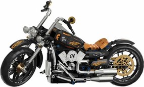 Stavebnica Čierny motocykel T1007 - 455 dielikov