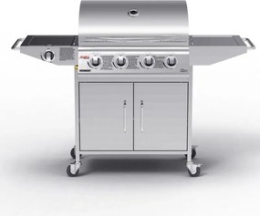 Plynový nerezový BBQ gril s bočným horákom AVENBERG VERMONT