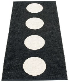 Čierno-biely vnútorný a vonkajší behúň 70x150 cm Vera Black – Pappelina